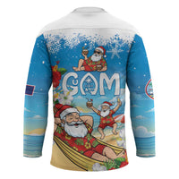 Guam Christmas Hockey Jersey Felis Pasgua Chilling Santa LT05 - Polynesian Pride