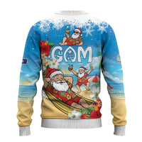 Guam Christmas Ugly Christmas Sweater Felis Pasgua Chilling Santa - Polynesian Pride