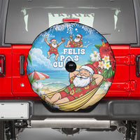 Guam Christmas Spare Tire Cover Felis Pasgua Chilling Santa - Polynesian Pride