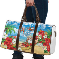 Guam Christmas Travel Bag Felis Pasgua Chilling Santa LT05 - Polynesian Pride