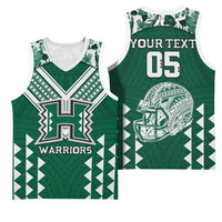 Custom Hawaii Football Basketball Jersey Rainbow Warriors Tropical Vibes - Polynesian Pride