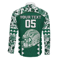 Custom Hawaii Football Family Matching Mermaid Dress and Hawaiian Shirt Rainbow Warriors Tropical Vibes - Polynesian Pride