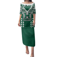 Custom Hawaii Football Family Matching Puletasi and Hawaiian Shirt Rainbow Warriors Tropical Vibes - Polynesian Pride