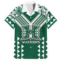 Custom Hawaii Football Hawaiian Shirt Rainbow Warriors Tropical Vibes - Polynesian Pride
