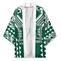 Custom Hawaii Football Kimono Rainbow Warriors Tropical Vibes LT05 Unisex Green - Polynesian Pride