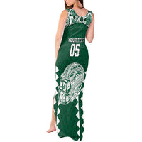 Custom Hawaii Football Tank Maxi Dress Rainbow Warriors Tropical Vibes - Polynesian Pride