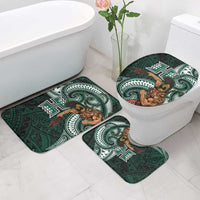 Hawaii Ikaika Warrior Football Bathroom Set Polynesian Tribal Tattoo - Polynesian Pride