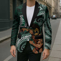 Hawaii Ikaika Warrior Football Blazer Polynesian Tribal Tattoo - Polynesian Pride