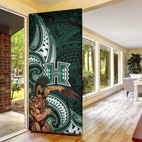 Hawaii Ikaika Warrior Football Door Cover Polynesian Tribal Tattoo LT05 - Polynesian Pride