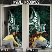 Hawaii Ikaika Warrior Football Door Cover Polynesian Tribal Tattoo LT05 - Polynesian Pride