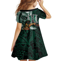 Hawaii Ikaika Warrior Football Family Matching Tank Maxi Dress and Hawaiian Shirt Polynesian Tribal Tattoo - Polynesian Pride
