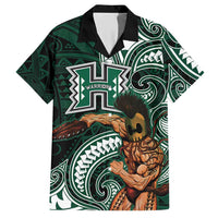 Hawaii Ikaika Warrior Football Hawaiian Shirt Polynesian Tribal Tattoo LT05 Black - Polynesian Pride