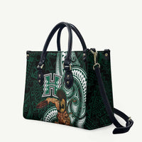 Hawaii Ikaika Warrior Football Leather Bag Polynesian Tribal Tattoo LT05 Black - Polynesian Pride