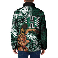 Hawaii Ikaika Warrior Football Padded Jacket Polynesian Tribal Tattoo - Polynesian Pride