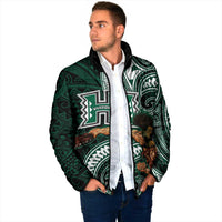 Hawaii Ikaika Warrior Football Padded Jacket Polynesian Tribal Tattoo - Polynesian Pride