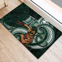 Hawaii Ikaika Warrior Football Rubber Doormat Polynesian Tribal Tattoo LT05 - Polynesian Pride