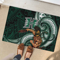 Hawaii Ikaika Warrior Football Rubber Doormat Polynesian Tribal Tattoo LT05 - Polynesian Pride