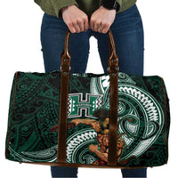 Hawaii Ikaika Warrior Football Travel Bag Polynesian Tribal Tattoo LT05 Black - Polynesian Pride