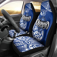 Personalised Hafa Adai Guam History and Chamorro Heritage Day Car Seat Cover Blue Latte Stone LT05 - Polynesian Pride