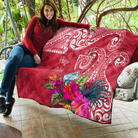 Hafa Adai Guam History and Chamorro Heritage Day Quilt Red Latte Stone LT05 - Polynesian Pride