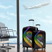 LGBT History Month Luggage Cover Proud And Happy Polynesian Dolphin LT05 - Polynesian Pride