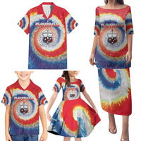 Samoa Family Matching Puletasi and Hawaiian Shirt Tie Dye Unique Style LT05 - Polynesian Pride