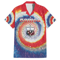 Samoa Family Matching Puletasi and Hawaiian Shirt Tie Dye Unique Style LT05 Dad's Shirt - Short Sleeve Colorful - Polynesian Pride