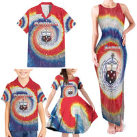 Samoa Family Matching Tank Maxi Dress and Hawaiian Shirt Tie Dye Unique Style
