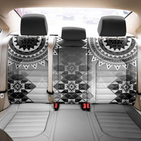 New Zealand Back Car Seat Cover Poutama Mix Gray Taniko Inspired Art LT05