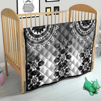 New Zealand Quilt Poutama Mix Gray Taniko Inspired Art LT05 - Polynesian Pride