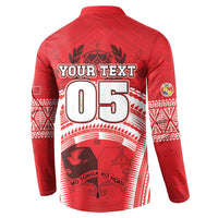 Custom Tonga Rugby Mate Ma'a Button Sweatshirt Tongan Pride Unique Style LT05 - Polynesian Pride