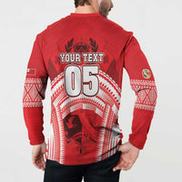 Custom Tonga Rugby Mate Ma'a Button Sweatshirt Tongan Pride Unique Style LT05 - Polynesian Pride
