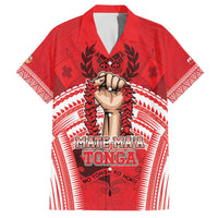 Custom Tonga Rugby Mate Ma'a Family Matching Off The Shoulder Long Sleeve Dress and Hawaiian Shirt Tongan Pride Unique Style - Polynesian Pride