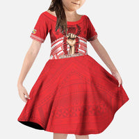 Custom Tonga Rugby Mate Ma'a Family Matching Short Sleeve Bodycon Dress and Hawaiian Shirt Tongan Pride Unique Style - Polynesian Pride