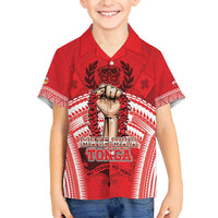 Custom Tonga Rugby Mate Ma'a Family Matching Tank Maxi Dress and Hawaiian Shirt Tongan Pride Unique Style - Polynesian Pride