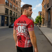 Custom Tonga Rugby Mate Ma'a Zipper Polo Shirt Tongan Pride Unique Style LT05 - Polynesian Pride