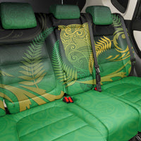 New Zealand Aotearoa Ruru Back Car Seat Cover Maori Fern Art Green