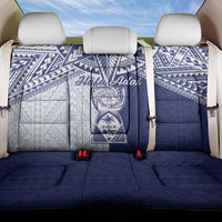 Northern Mariana Islands And Guam Back Car Seat Cover Latte Stone With Tribal Pattern LT05 One Size Blue - Polynesian Pride
