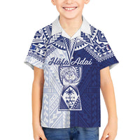 Personalised Northern Mariana Islands And Guam Hawaiian Shirt Latte Stone With Tribal Pattern