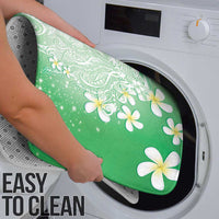 Polynesian Jellyfish Bathroom Set With Plumeria Green