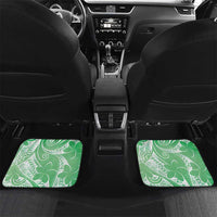 Polynesian Jellyfish Car Mats With Plumeria Green