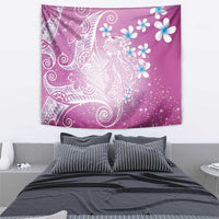 Polynesian Jellyfish Tapestry With Plumeria Pink LT05 - Polynesian Pride