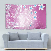 Polynesian Jellyfish Tapestry With Plumeria Pink LT05 - Polynesian Pride