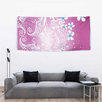 Polynesian Jellyfish Tapestry With Plumeria Pink LT05 - Polynesian Pride