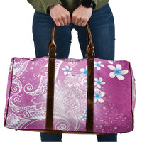 Polynesian Jellyfish Travel Bag With Plumeria Pink