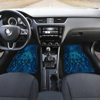 New Zealand Dream Catcher Car Mats Maori Koru Pattern Blue Version