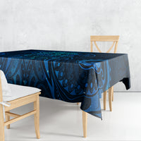 New Zealand Dream Catcher Tablecloth Maori Koru Pattern Blue Version LT05 - Polynesian Pride