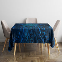 New Zealand Dream Catcher Tablecloth Maori Koru Pattern Blue Version LT05 - Polynesian Pride
