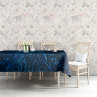 New Zealand Dream Catcher Tablecloth Maori Koru Pattern Blue Version LT05 - Polynesian Pride