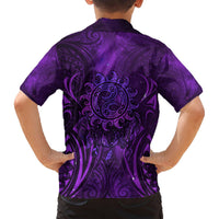 New Zealand Dream Catcher Hawaiian Shirt Maori Koru Pattern Purple Version LT05 - Polynesian Pride